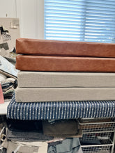 Load image into Gallery viewer, Brown Pleather Pillow Cover