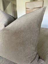 Load image into Gallery viewer, Tan Velvet Pillow Cover