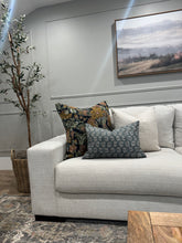 Load image into Gallery viewer, Navy Floral Pillow Cover