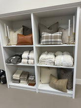 Load image into Gallery viewer, Brown Plaid Pillow Cover