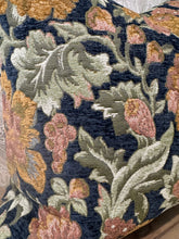 Load image into Gallery viewer, Navy Floral Pillow Cover