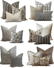 Load image into Gallery viewer, Brown stripe Pillow Cover