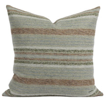 Load image into Gallery viewer, Teal Stripe Pillow Cover