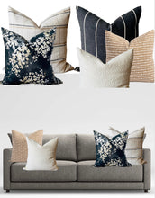 Load image into Gallery viewer, Black floral Pillow Cover