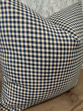 Load image into Gallery viewer, Blue Check Pillow Cover