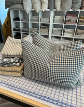 Load image into Gallery viewer, Blue Check Pillow Cover