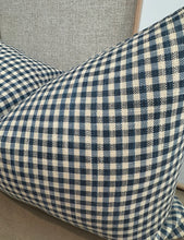 Load image into Gallery viewer, Blue Check Pillow Cover