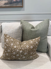 Load image into Gallery viewer, Green Herringbone Pillow Cover