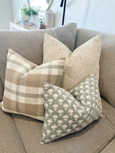 Load image into Gallery viewer, Brown Plaid Pillow Cover