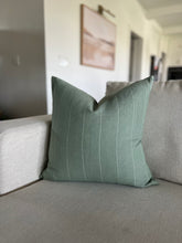 Load image into Gallery viewer, Green Stripe Pillow Cover
