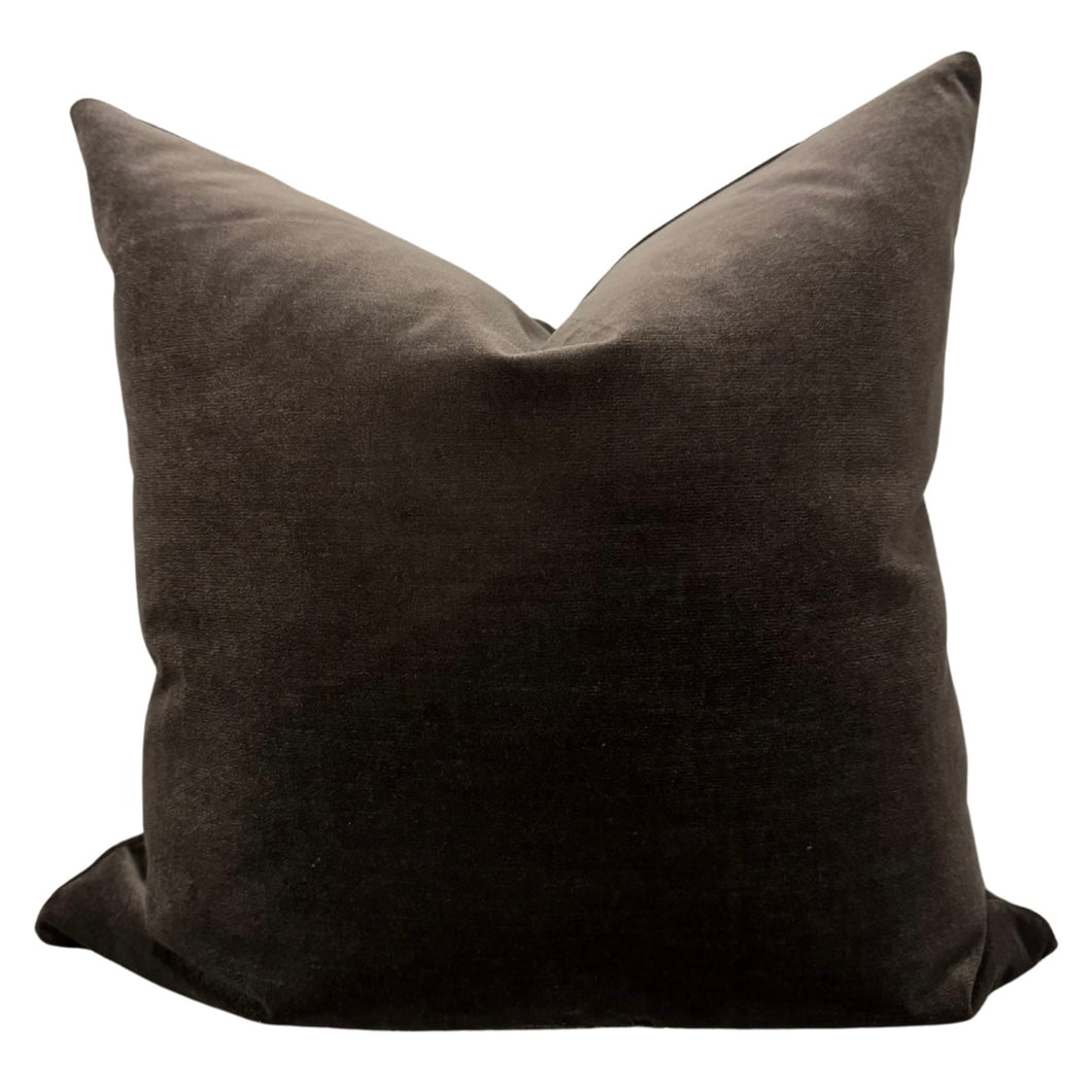 Brown Velvet Pillow Cover