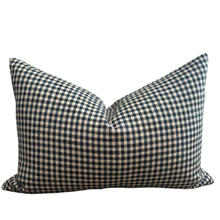 Load image into Gallery viewer, Blue Check Pillow Cover
