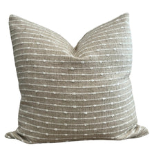 Load image into Gallery viewer, Tan Texture Stripe Pillow Cover
