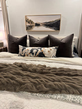 Load image into Gallery viewer, Brown Velvet Pillow Cover
