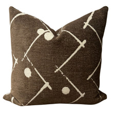 Load image into Gallery viewer, Brown Abstract Pillow Cover
