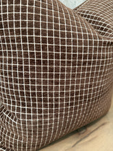 Load image into Gallery viewer, Chocolate Check Pillow Cover
