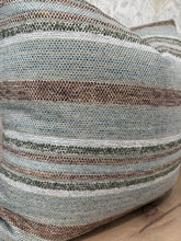 Load image into Gallery viewer, Teal Stripe Pillow Cover
