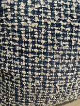 Load image into Gallery viewer, Navy textured Pillow Cover
