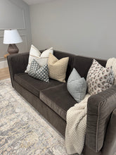 Load image into Gallery viewer, Tan Woven Stripe Pillow Cover
