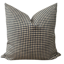 Load image into Gallery viewer, Blue Check Pillow Cover
