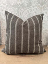 Load image into Gallery viewer, Brown stripe Pillow Cover
