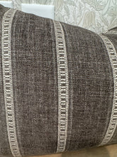 Load image into Gallery viewer, Brown stripe Pillow Cover
