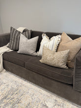 Load image into Gallery viewer, Multi Stripe Ruffle Pillow Cover
