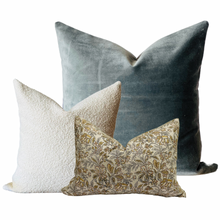 Load image into Gallery viewer, Grey Velvet Pillow Cover
