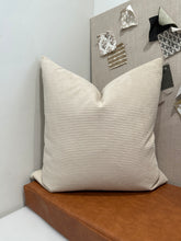 Load image into Gallery viewer, Cream Corduroy Pillow Cover
