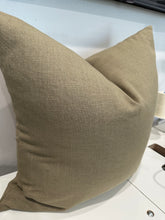 Load image into Gallery viewer, Olive linen Pillow Cover
