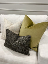 Load image into Gallery viewer, Retro Green Velvet Pillow Cover
