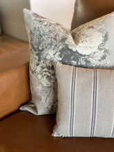 Load image into Gallery viewer, Grey Floral Pillow Cover
