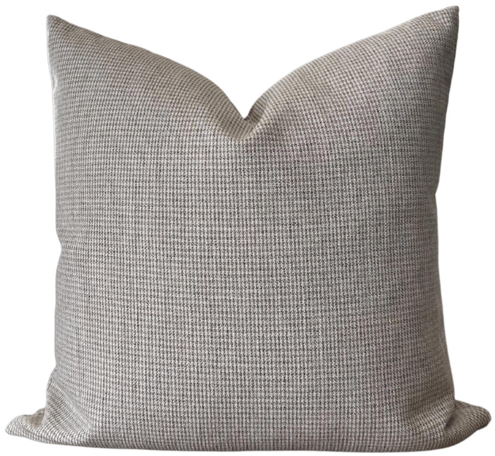Tan Houndstooth Pillow Cover