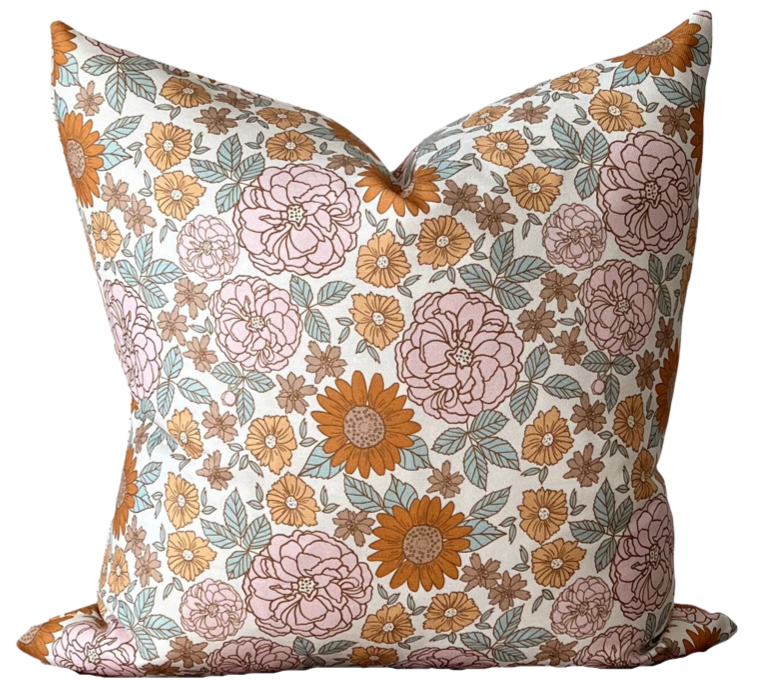 Sunny Floral Pillow Cover