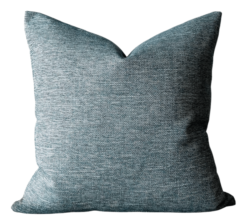 Teal Textured Pillow Cover