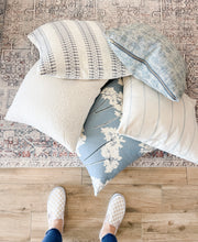 Load image into Gallery viewer, Jesse Tan Stripe Pillow Cover

