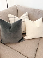 Load image into Gallery viewer, Grey Velvet Pillow Cover
