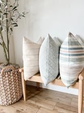 Load image into Gallery viewer, Jesse Tan Stripe Pillow Cover
