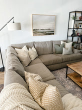 Load image into Gallery viewer, Tan Houndstooth Pillow Cover

