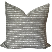 Load image into Gallery viewer, Light Grey Stripe Pillow Cover
