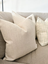 Load image into Gallery viewer, Tan Houndstooth Pillow Cover
