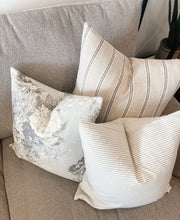 Load image into Gallery viewer, Grey Floral Pillow Cover

